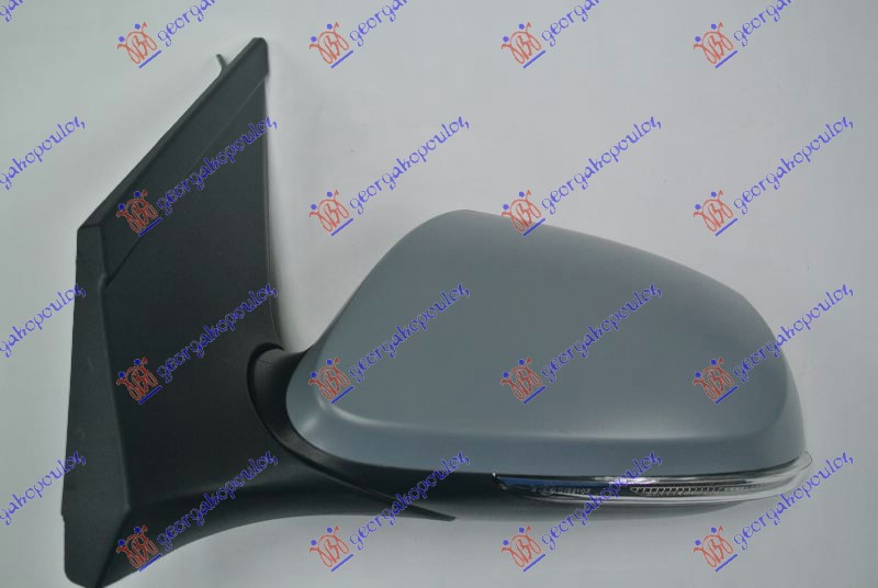 DOOR MIRROR ELECTRICAL PRIMED (W/SIDE LAMP) (CONVEX GLASS)