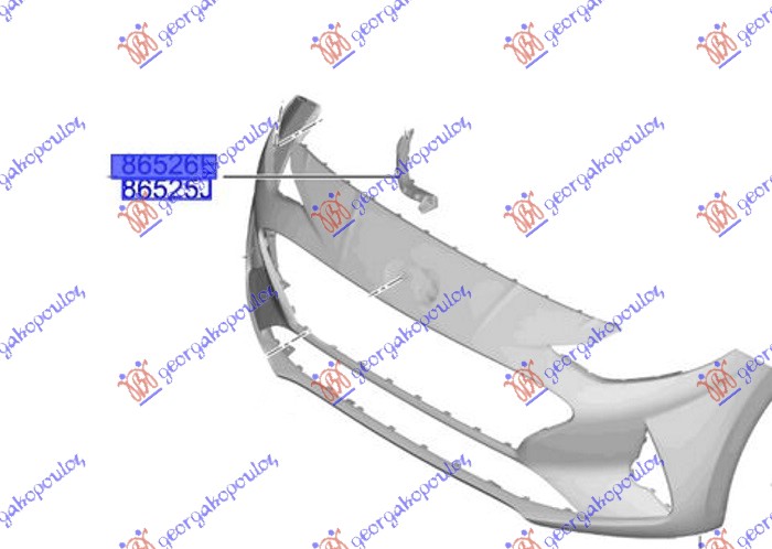 FRONT BUMPER BRACKET UPPER PLASTIC (ORIGINAL)