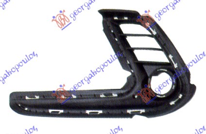 FRONT BUMPER GRILLE (W/ FOG LAMP HOLE)