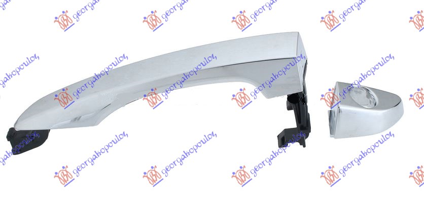 DOOR HANDLE FRONT OUTER CHROME