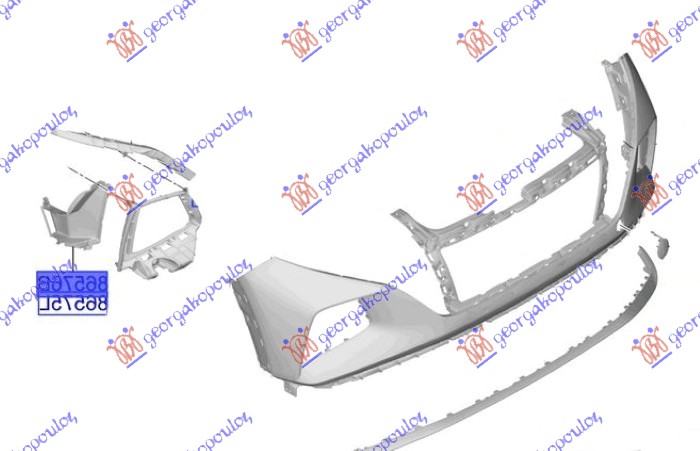 AIRDUCT FRONT BUMPER INNER -2024 (ORIGINAL)