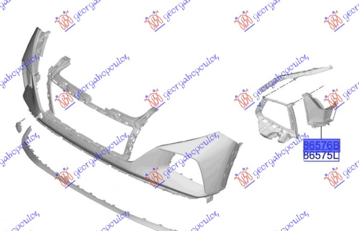 AIRDUCT FRONT BUMPER INNER -2024 (ORIGINAL)