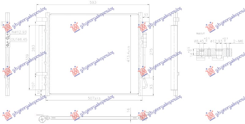 CONDENSER 1.6 DIESEL- 1.6 PETROL/HYBRID (466x413)