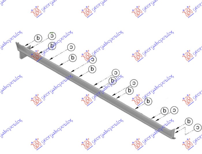 DOOR SILL PLASTIC (ROCKER PANEL) (ORIGINAL)