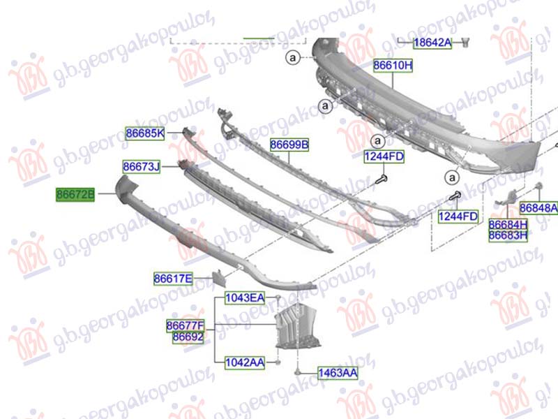REAR BUMPER SPOILER LOWER (ORIGINAL)