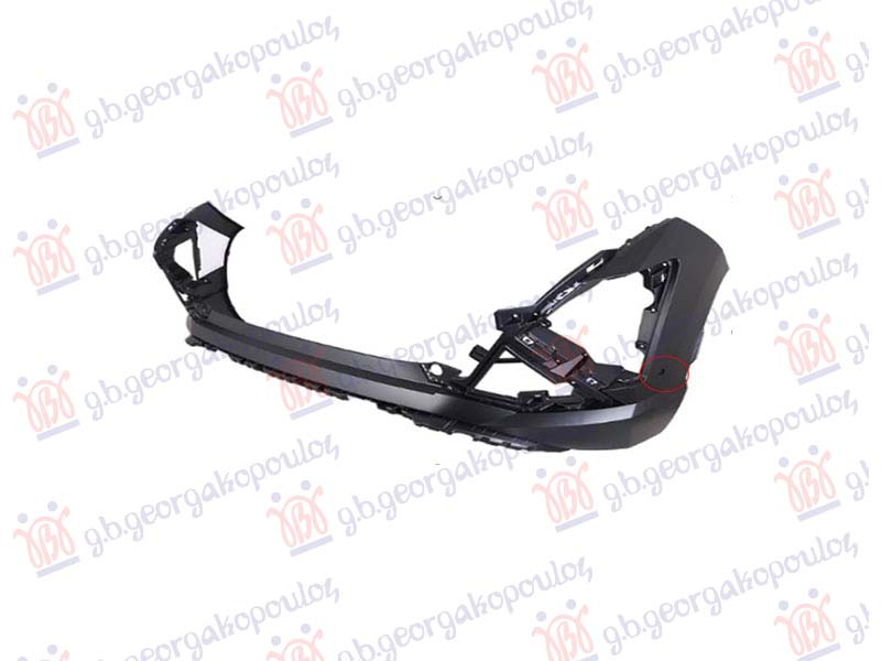 REAR BUMPER PRIMED (W/2 PDC) (A QUALITY)