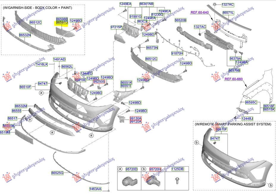 FRONT BUMPER GRILLE COVER (ORIGINAL)