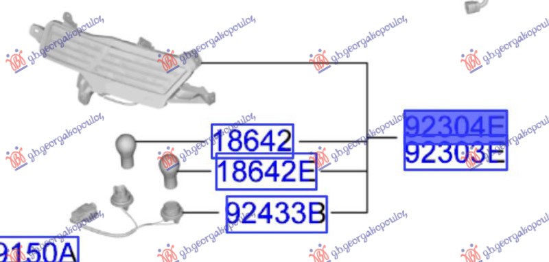 REAR REVERSE LAMP/SIGNAL LAMP -2024 (ORIGINAL)
