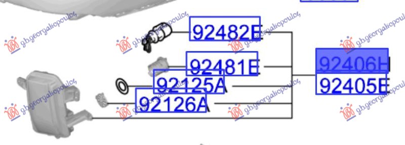 REAR FOG LAMP/REFLECTOR (ORIGINAL)