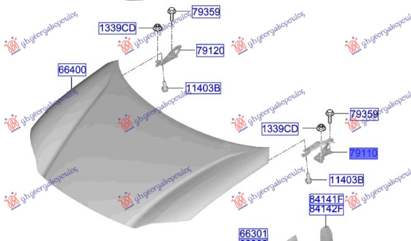 HOOD HINGE (ORIGINAL)