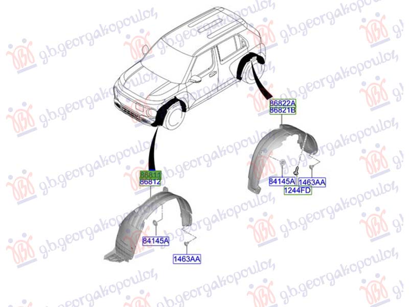 FRONT INNER FENDER PLASTIC (ORIGINAL)