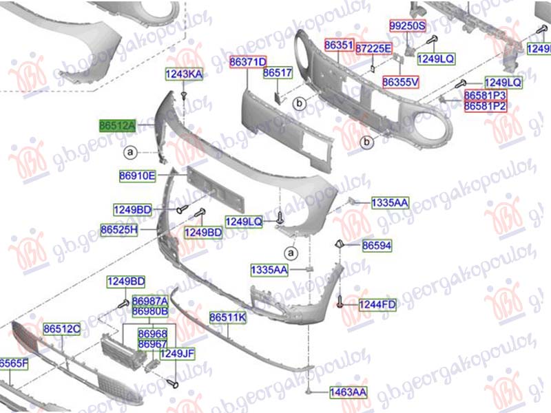 FRONT BUMPER UPPER (ORIGINAL)