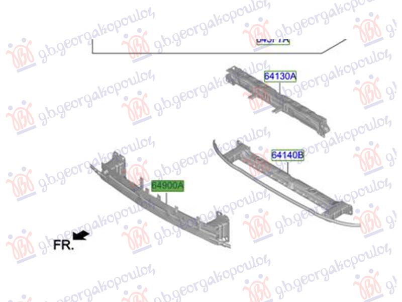 FRONT BUMPER REINFORCEMENT (ORIGINAL)