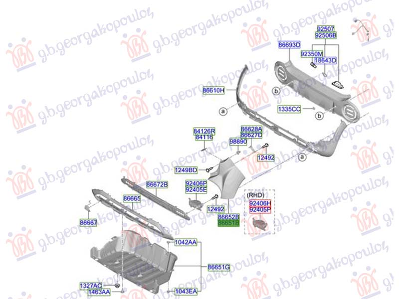 REAR BUMPER END (ORIGINAL)