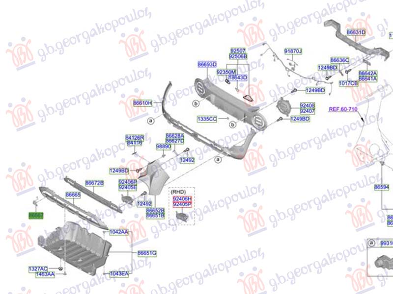 REAR TOW HOOK COVER (ORIGINAL)