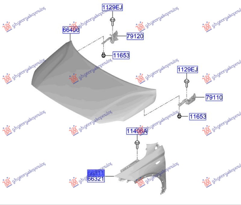 FRONT FENDER (ORIGINAL)