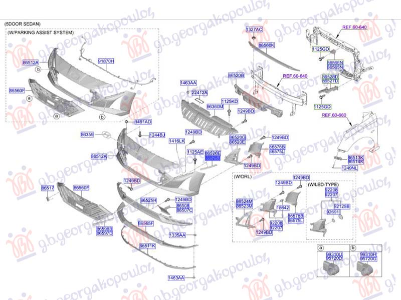 FRONT BUMPER BRACKET UPPER SIDE PLASTIC (ORIGINAL)