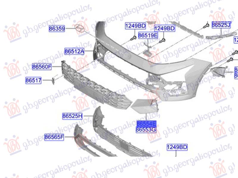 FRONT BUMPER SIDE GRILLE (ORIGINAL)