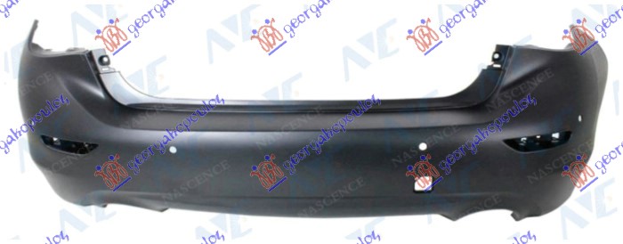 REAR BUMPER PRIMED (W/4 PDC)