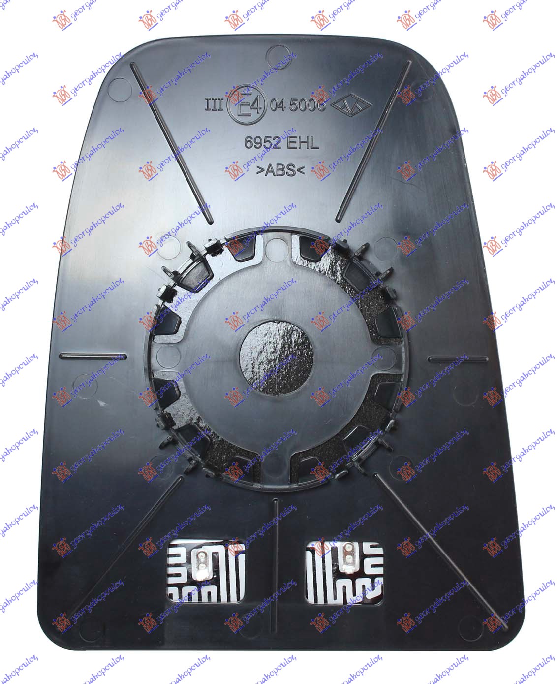 DOOR MIRROR GLASS HEATED (UPPER PART) (CONVEX GLASS)