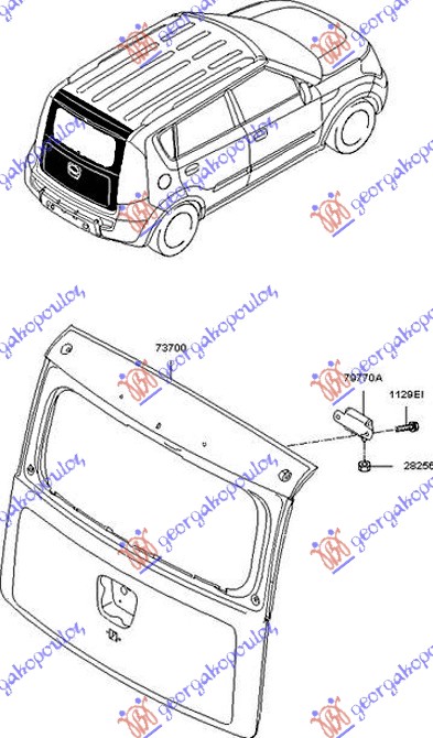 REAR DOOR 5D (ORIGINAL)