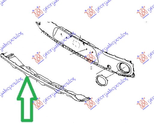 REAR BUMPER MOULDING LOWER (ORIGINAL)