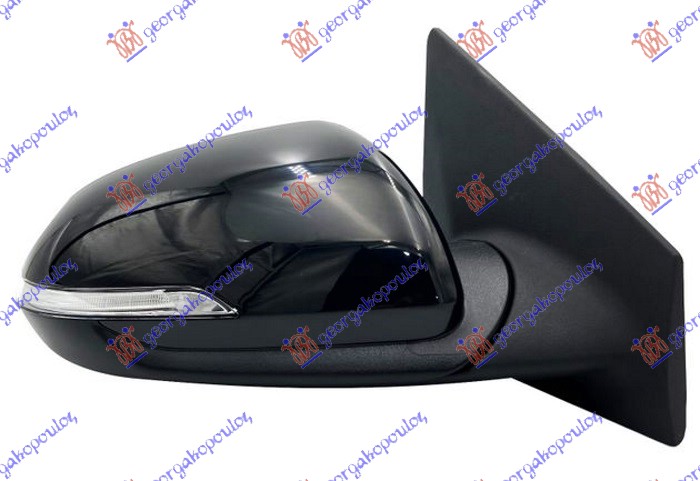 DOOR MIRROR ELECTRICAL HEATED PRIMED (W/SIDE LAMP) (CONVEX GLASS)