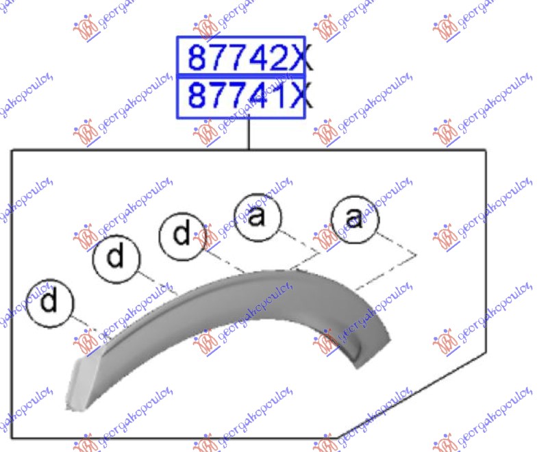 REAR FENDER FLARE (ORIGINAL)