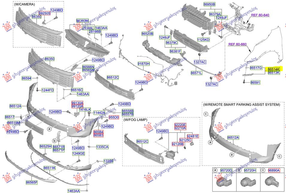 FRONT BUMPER SIDE BRACKET PLASTIC (ORIGINAL)