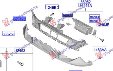 FRONT BUMPER GRILLE (ORIGINAL)