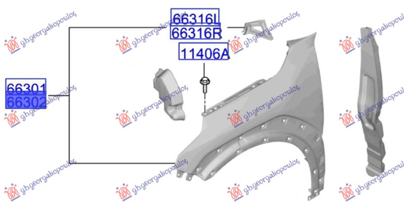 FRONT FENDER (ORIGINAL)