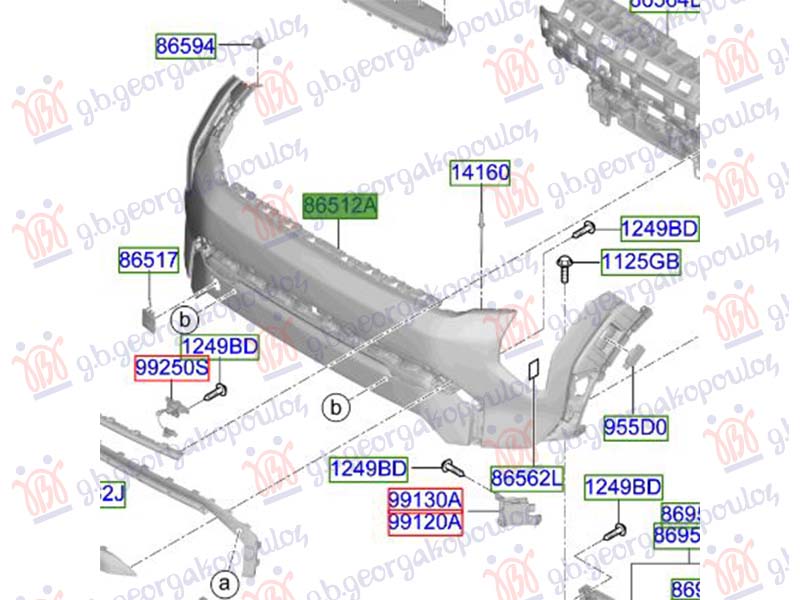 FRONT BUMPER UPPER (ORIGINAL)