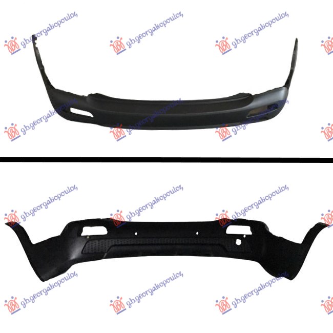 REAR BUMPER PRIMED WITH SEAT FOR FOG LAMP (W/4 PDC)