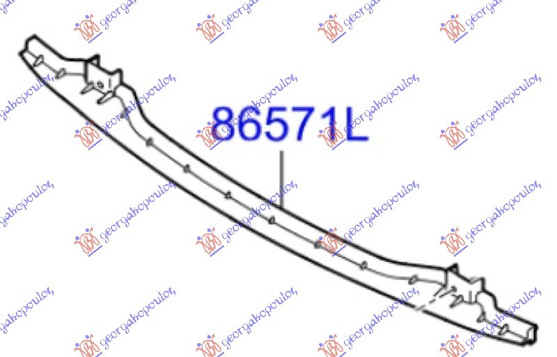 FRONT BUMPER REINFORCEMENT LOWER (ORIGINAL)