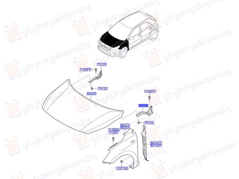 HOOD HINGE (ORIGINAL)
