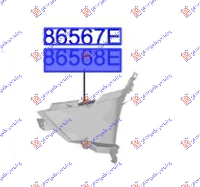 AIRDUCT FRONT BUMPER GT-LINE (ORIGINAL)