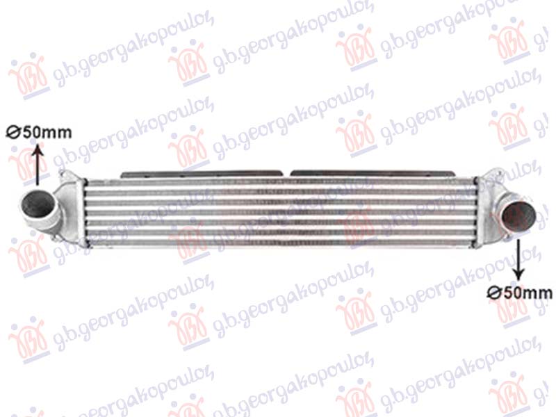 RADIATOR INTERCOOLER 1.6 PETROL (600x105)