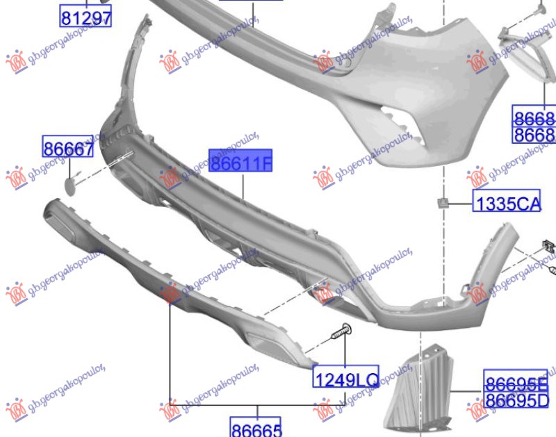 REAR BUMPER LOWER (ORIGINAL)