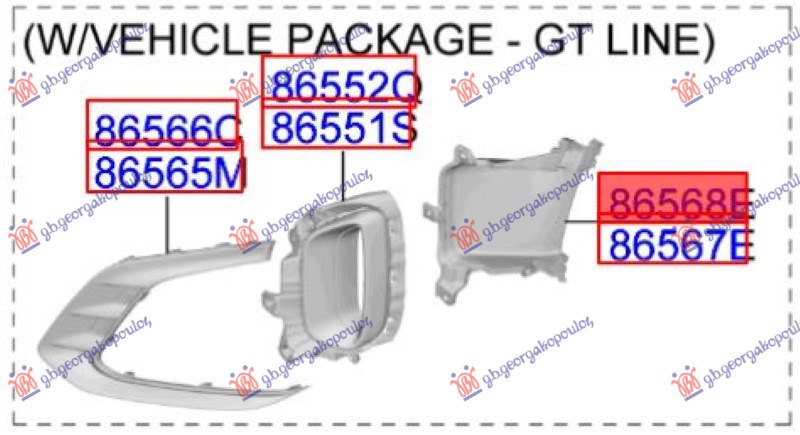 AIRDUCT FRONT BUMPER (GT-LINE) (ORIGINAL)
