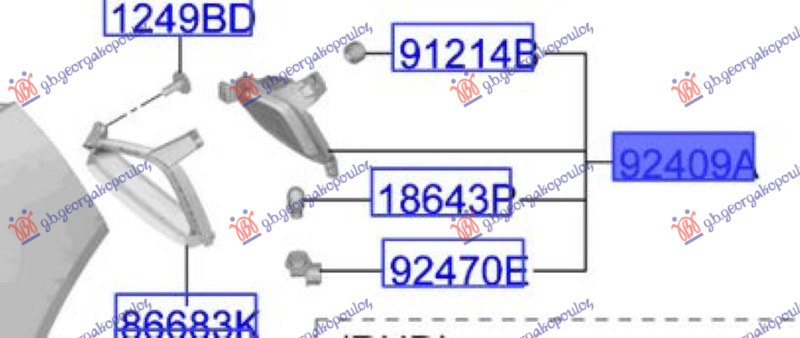 REAR FOG/REVERSE LAMP (ORIGINAL)