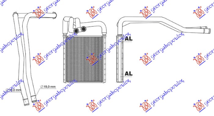 HEATER RADIATOR (120x190)
