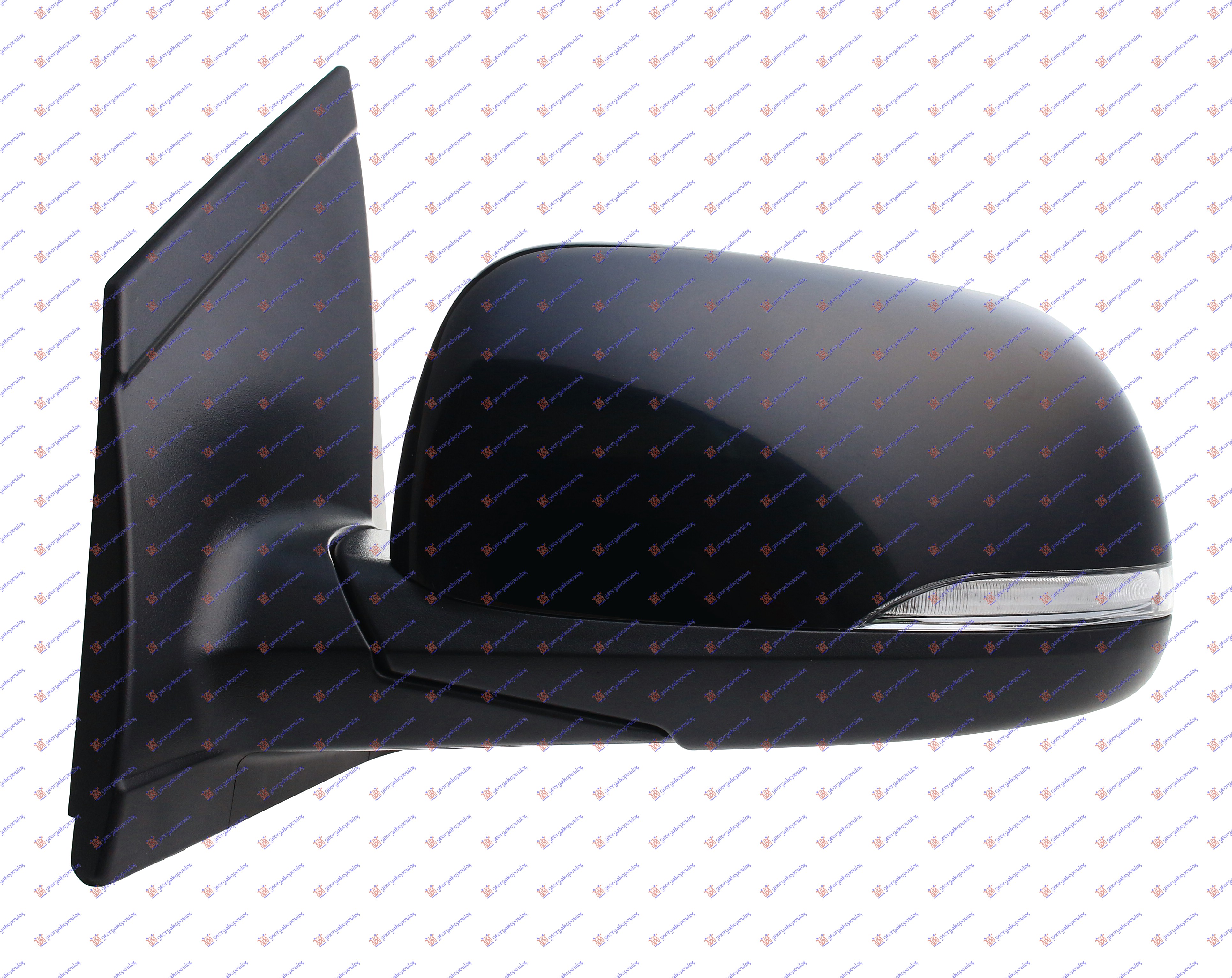 DOOR MIRROR ELECTRICAL HEATED PRIMED (W/SIDE LAMP) (A QUALITY) (CONVEX GLASS)