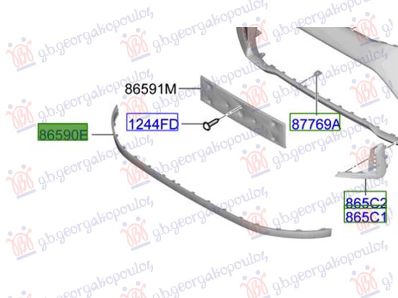 FRONT BUMPER SPOILER (ORIGINAL)