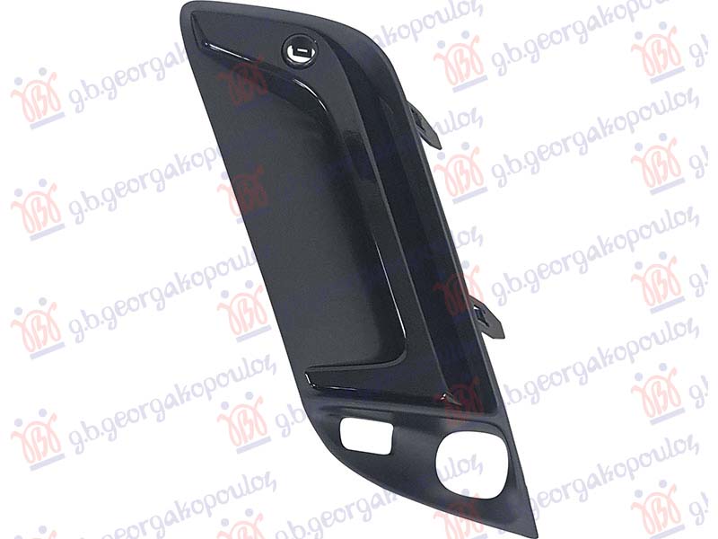 FRONT BUMPER GRILLE GLOSSY BLACK (W/ PDC-FOG LAMP-BENDING LIGHT HOLES)