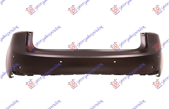 REAR BUMPER PRIMED (W/4 PDC) (A QUALITY)