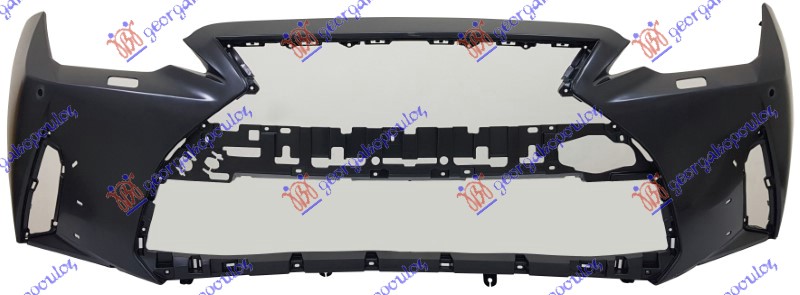 FRONT BUMPER PRIMED (F-SPORT) (W/2 PDC & WASHER HOLES)
