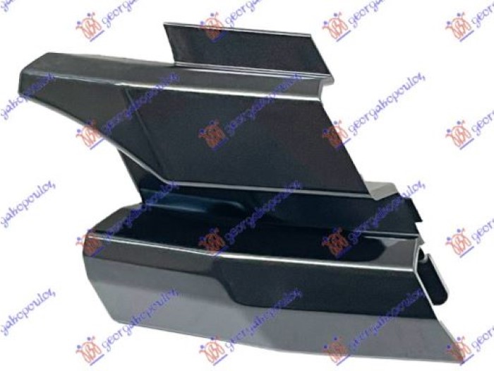 TOW HOOK COVER FRONT DARK GRAY (ON GRILLE)