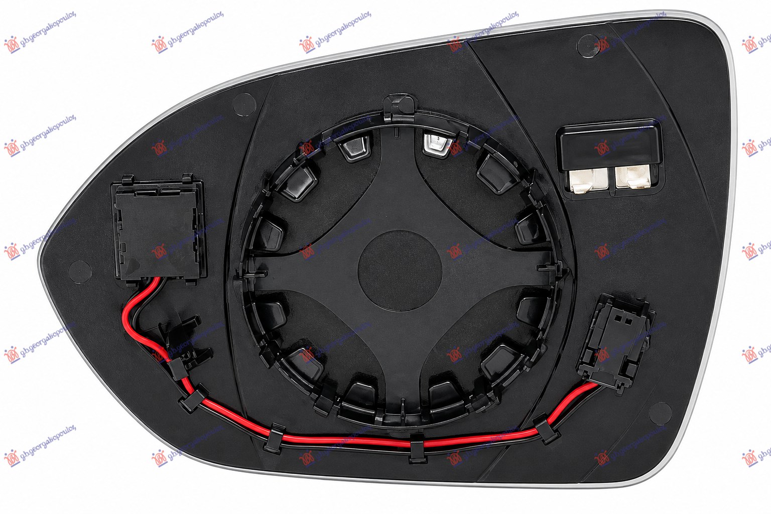 DOOR MIRROR GLASS HEATED (W/BLIS) (2+2Pin) (CONVEX GLASS)