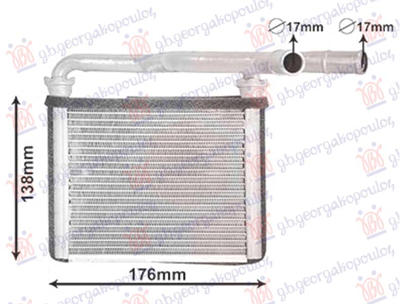 HEATER RADIATOR (125x149)