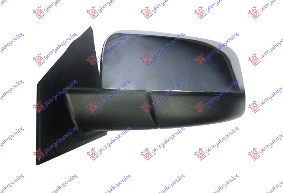 DOOR MIRROR MANUAL CHROME (A QUALITY) (CONVEX GLASS)